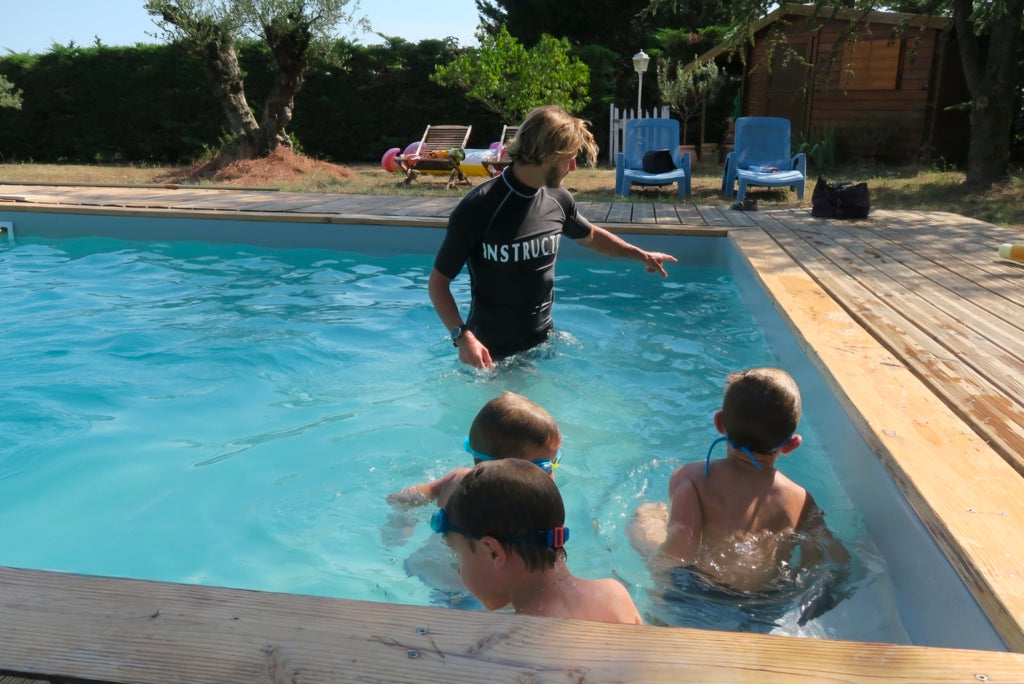 Coaching collectif de natation à domicile