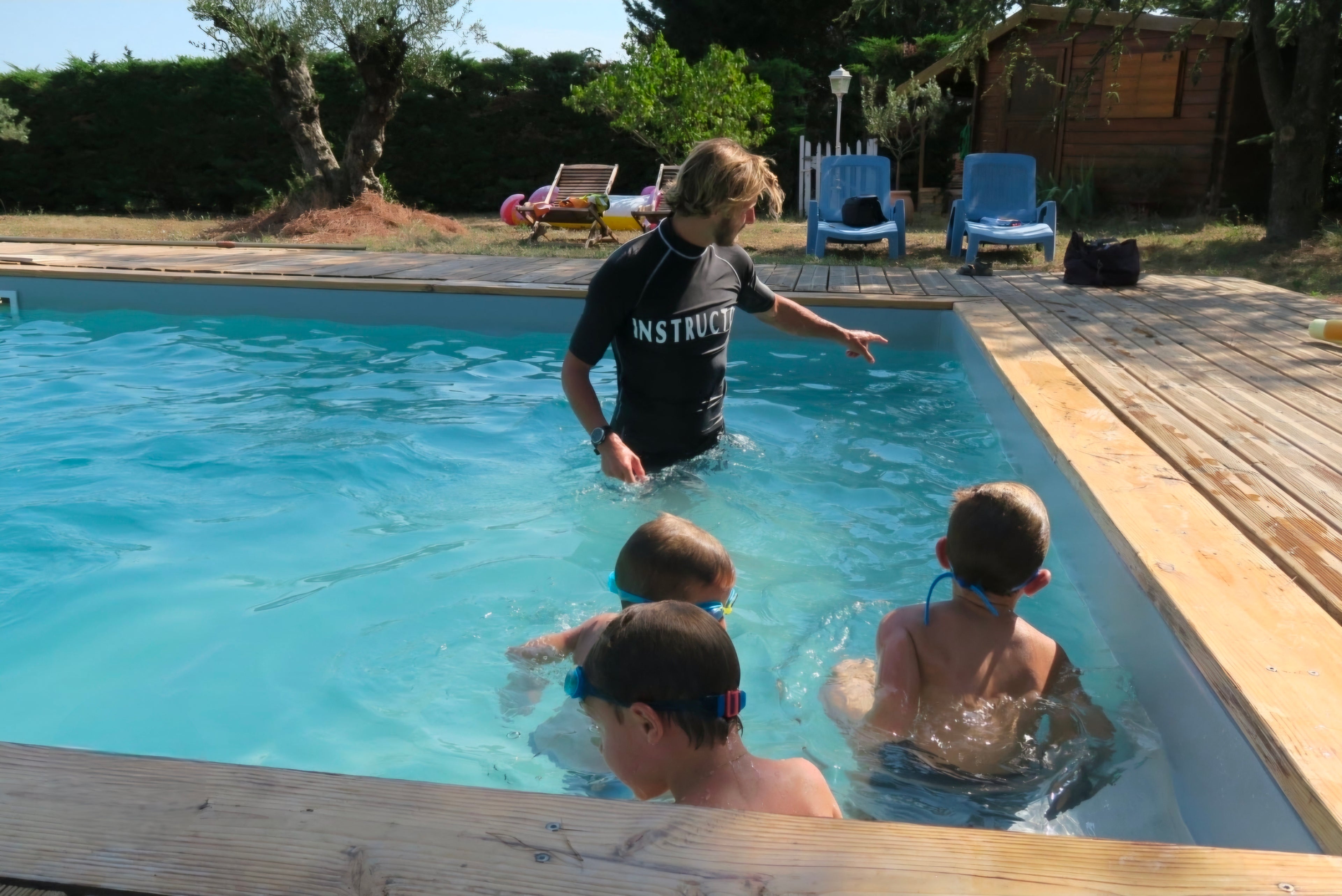 Coaching collectif de natation à domicile
