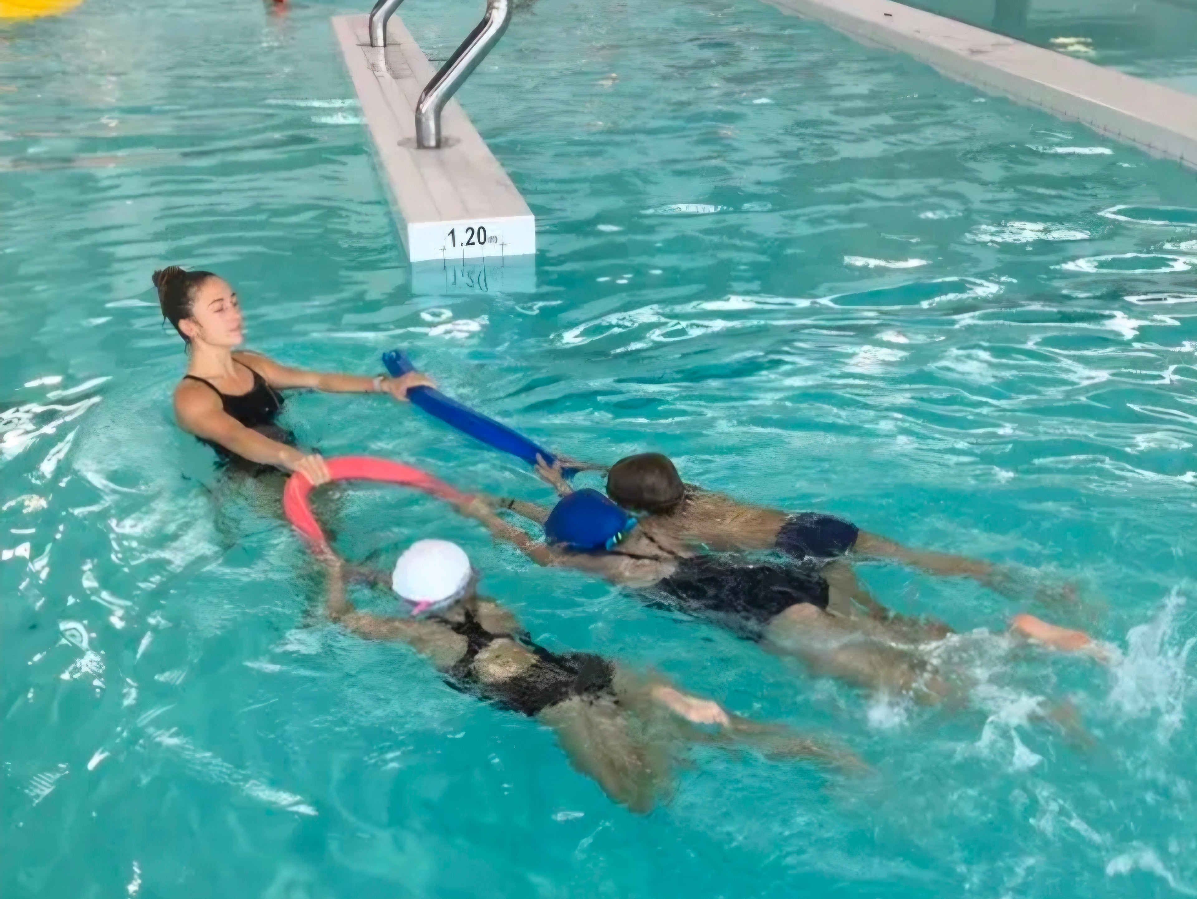 Coaching collectif de natation en piscine